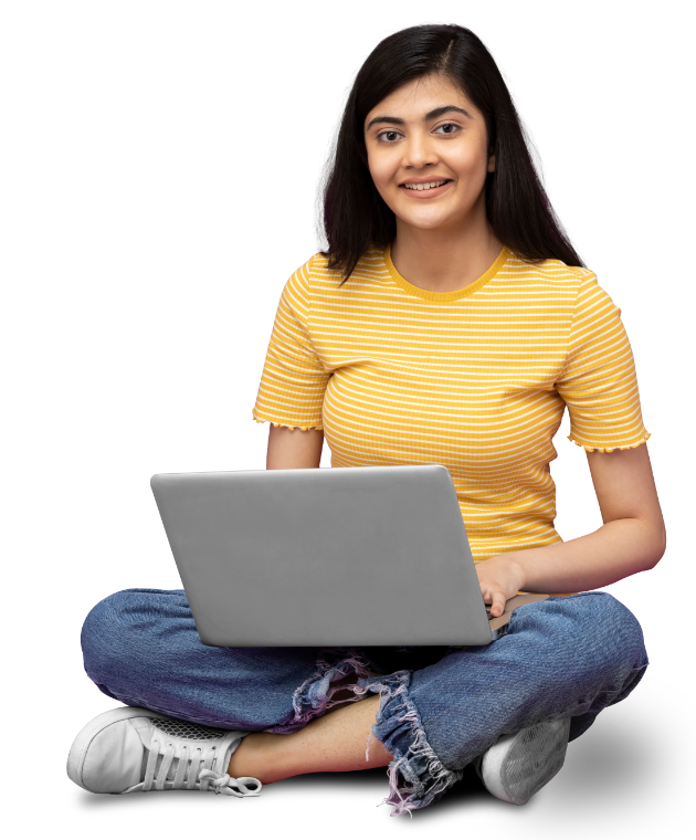 Student Learning on Laptop